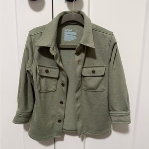 Cat & Jack Green Shacket 2T